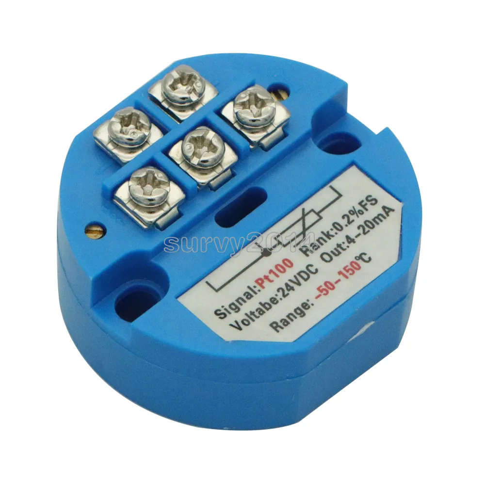 -50-150 ℃ Celsius RTD PT100 SBW medidor de Sensor de temperatura transmisor de temperatura módulo Detector aislado 0 ~ 200 grados 4-20MA