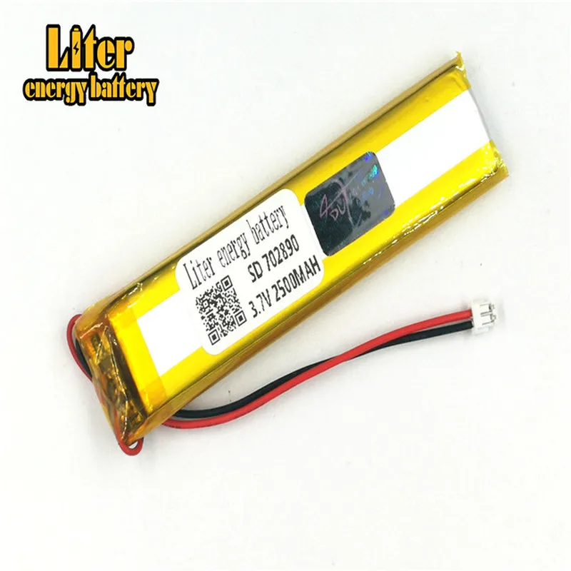 plug 1.5-2P 3.7 V 702890 703090 2800mah factory high quality lithium polymer li-ion rechargeable battery lipo battery