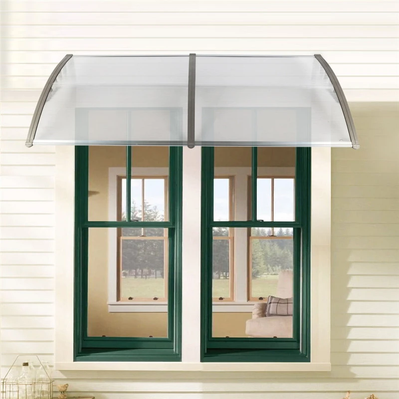 200x100cm DIY Home Canopy Awning Rain Cover Anti UV Sun Shelter Outdoor Door Window Sunshade Gazebo