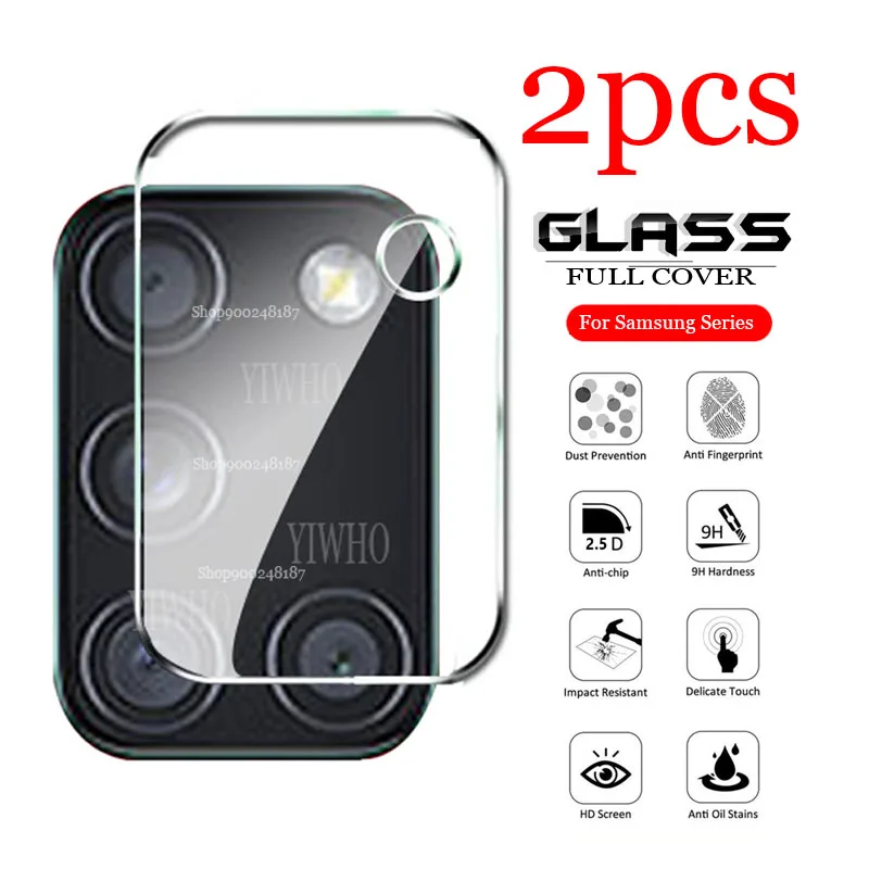 

2 PCS Protective Glass on For Samsung Galaxy A31 SM-A315F/DS SM-A315G/DS Camera Lens Screen Protectors Safety Tempered Glas Film