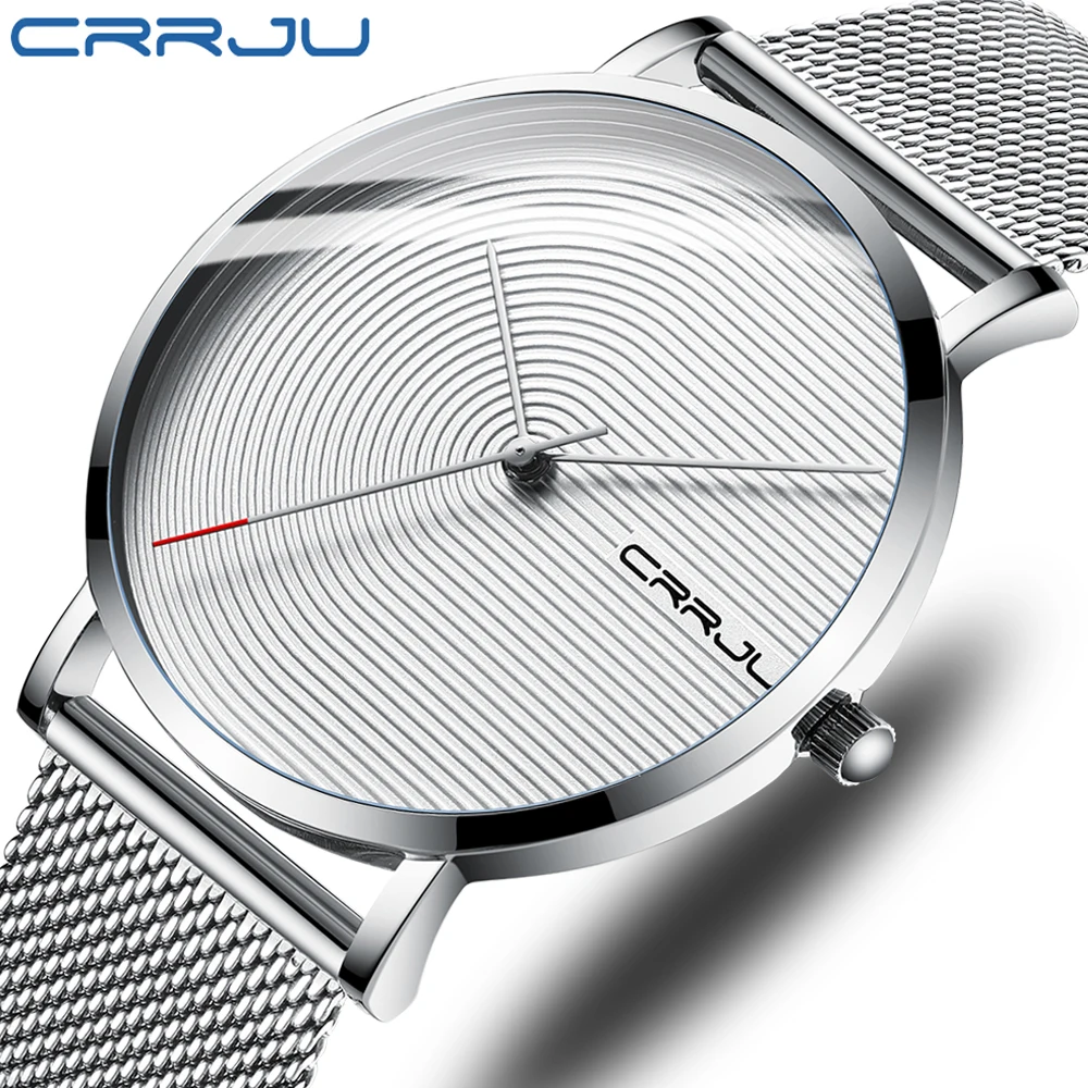 CRRJU Top Brand Luxury Fashion Diver Watch Men Waterproof Date Clock Sport Watches Mens Quartz Wristwatch Relogio Masculino