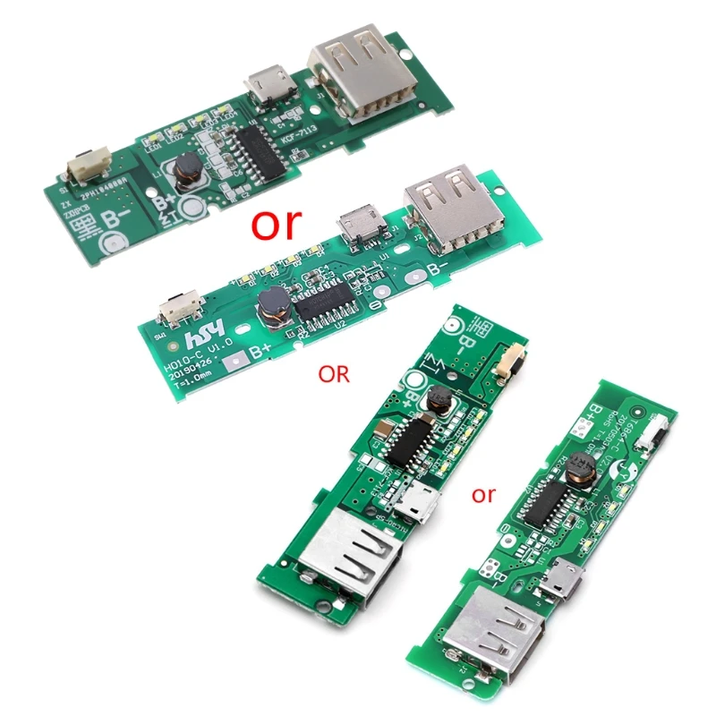 USB 5V 2A Mobile Phone Power Bank Charger PCB Board Module For 18650 Battery