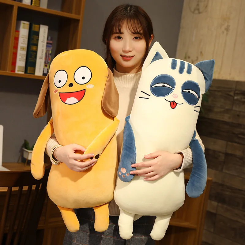 

50-110CM Giant Anime Cat And Cartoon Dog Stuffed Animal Plush Toy Doll Boy And Girl Toy Pillow Children Birthday Gift