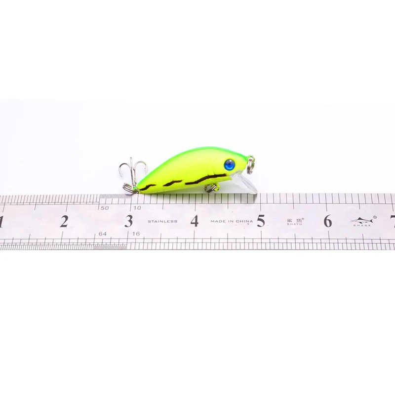 Pesca Spinning Lure Set, Artificial Wobbler Lures, Isca de plástico rígido, Equipamento de pesca, 3D Eyes, 50mm, 3,6g