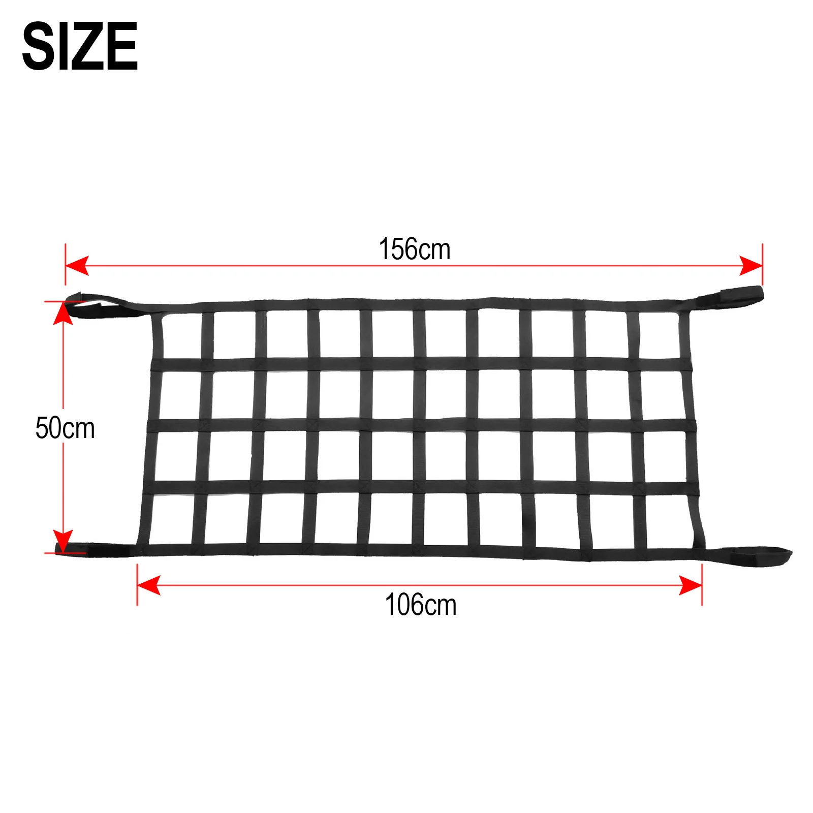 Car Multifunction Retrofit Mesh Cargo Net Auto Roof Storage Net Tail Box Net Accessories Oxford For Jeep Wrangler TJ JK JL 07-18