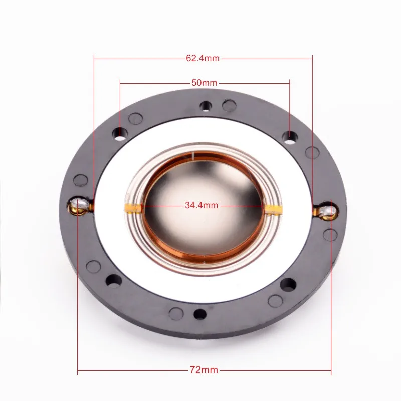 2 قطعة مكبر الصوت نائب لفائف الحجاب الحاجز ASD-1001 طقم تصليح قبة 34.4 مللي متر ل Treble Ho المسرح المنزلي وحدة التحكم خلاط الصوت