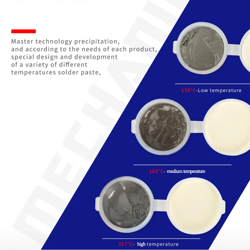 Mecánico SMD SMT pasta de soldar BGA sin plomo baja/media/alta temperatura estaño crema soldadura fundente BGA Reballing herramientas