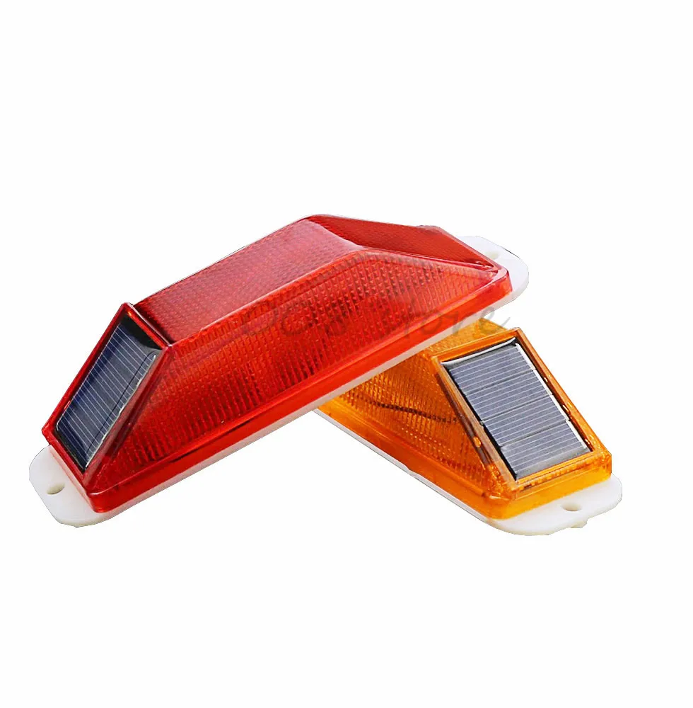 Solar LED traffic warning light Indicator light Strobe light for building crash barrier at night Lamp small Flashing Light