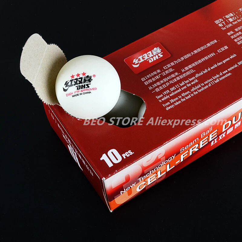 30 balls/ 60 balls DHS 3-star D40+ Table Tennis Ball Original 3 Star Seamed New Material ABS Plastic Ping Pong Balls Poly