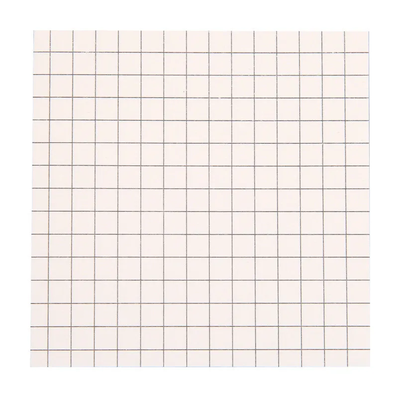 1PCS 80 Sheets Sticky Notes Self-Stick Lined Notepad 7.3 X 7.3cm Blank & Grid & Lined Memos Sticker Office School Supplies