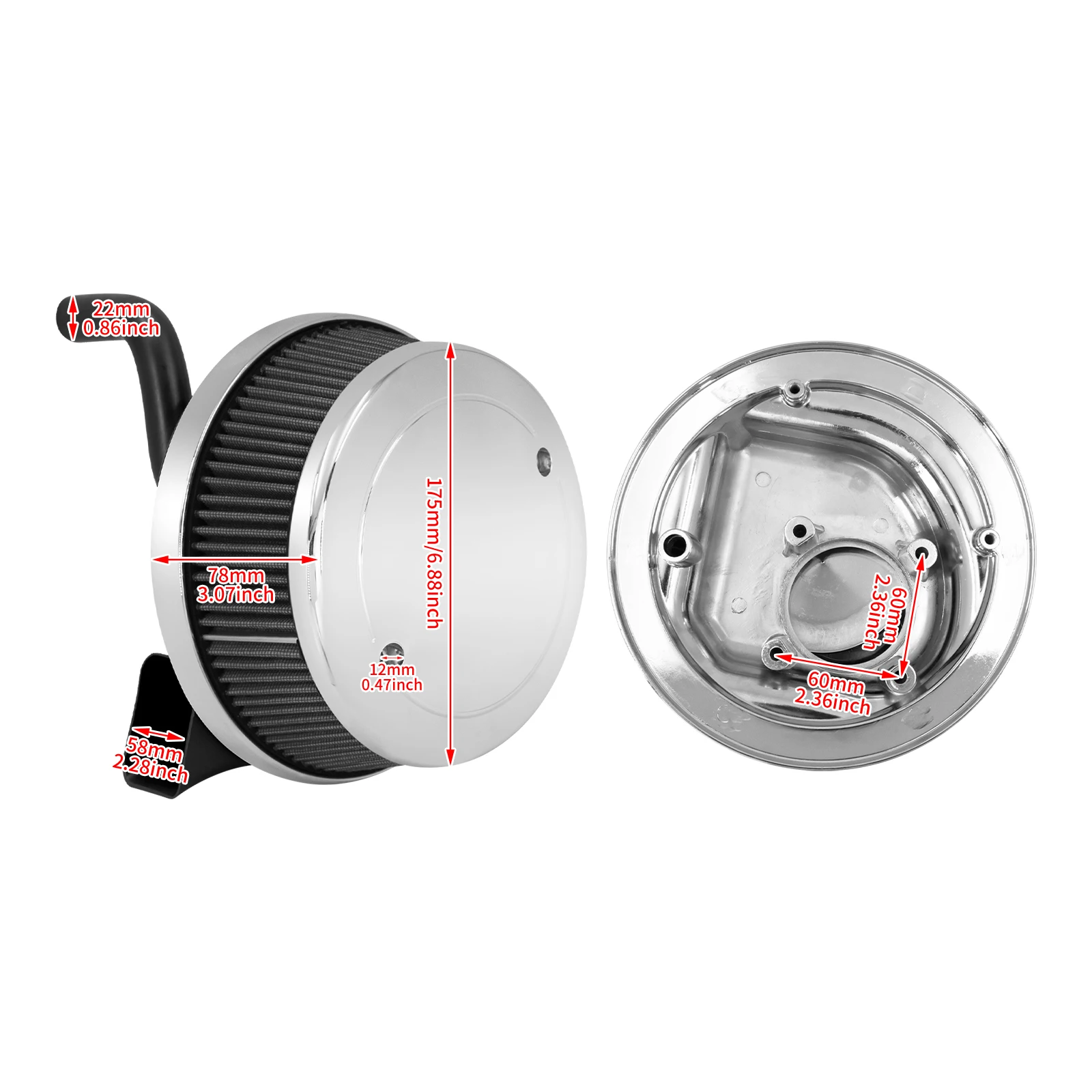 Motorcycle CNC Air Cleaner Filter For Indian Chief Chieftain Dark Horse Classic Springfieid Roadmaster Chief Vintage 2014-2021