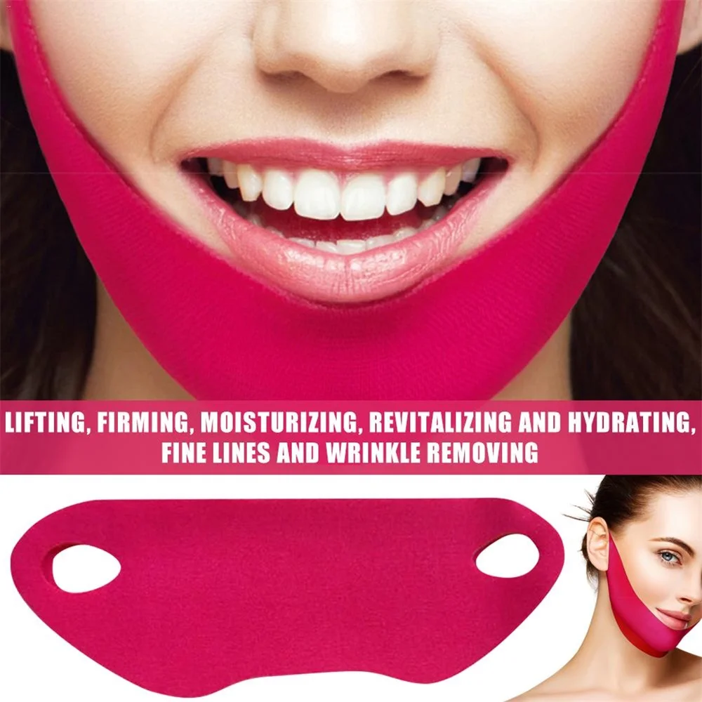 V Shape Mask Face Firming Mask Massage Chin facial  Lifting Mask Wrinkle Shaper V Line Mask Slimming Beauty Skin Care Tool Lady