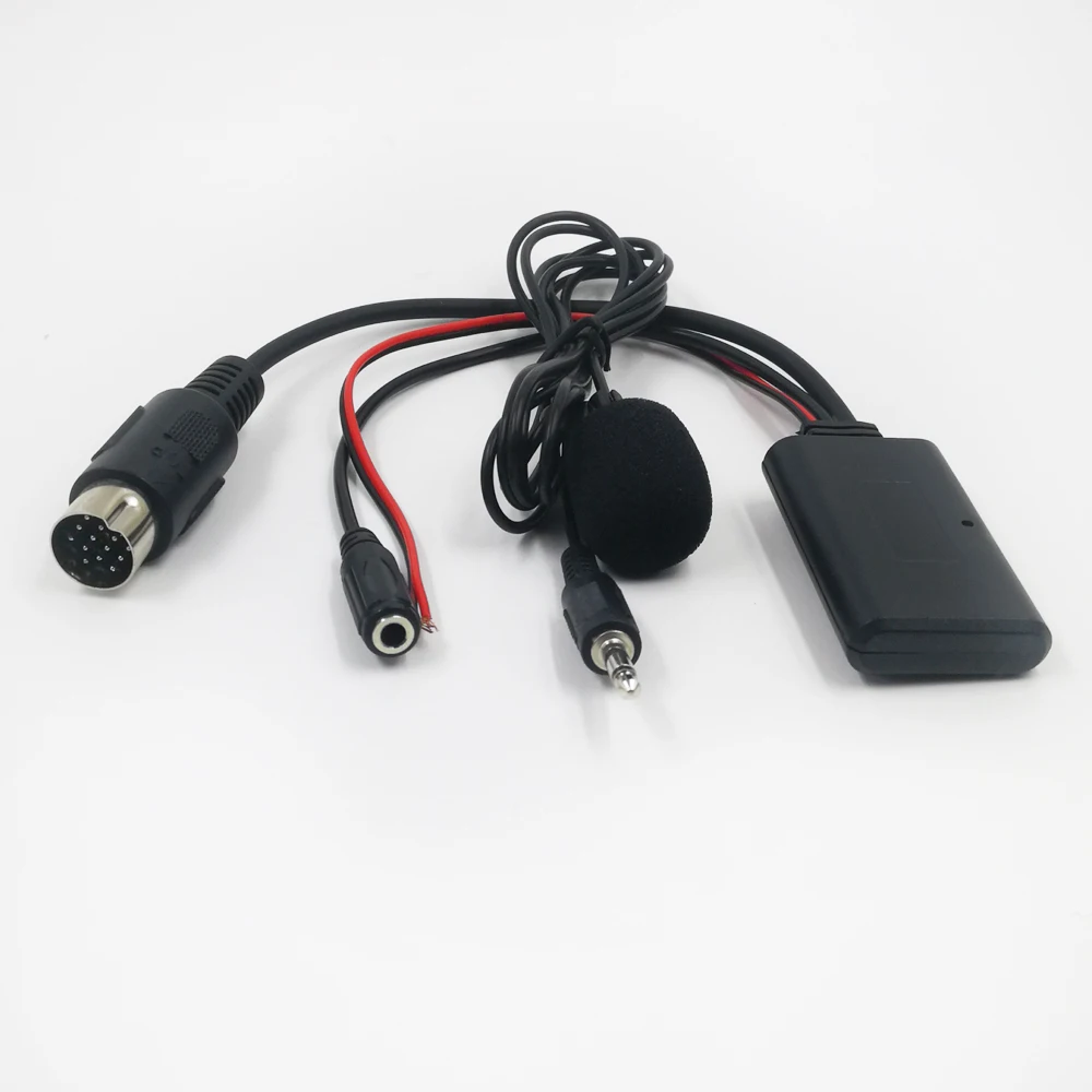 Biurlink Auto Stereo Bluetooth Modul AUX Adapter Gerät AUX-IN Audio Kabel Mikrofon Freisprecheinrichtung für Kenwood 13-Pin Port – Detail 3