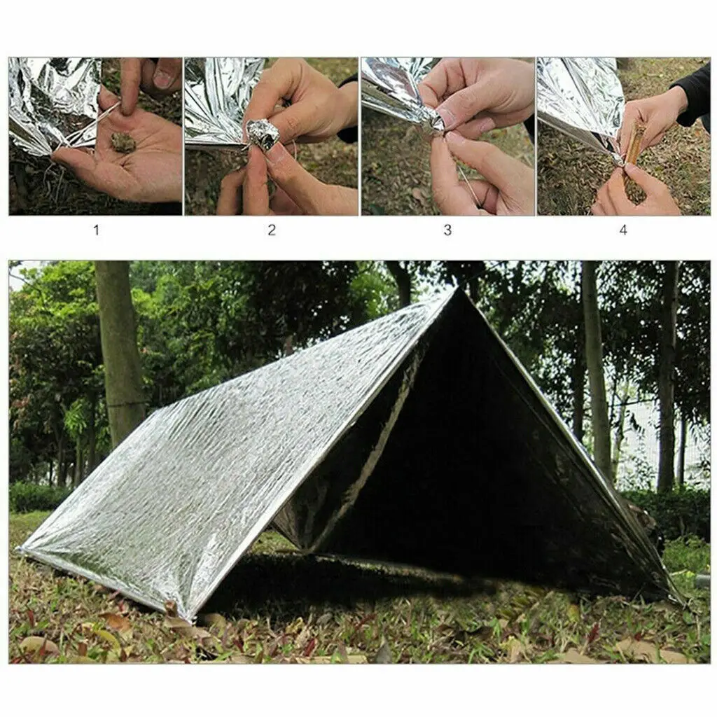 Namiot ratunkowy na zewnątrz wspinaczka folia termoizolacyjna wodoodporna folia namiot termiczny Survival Shelter Camping