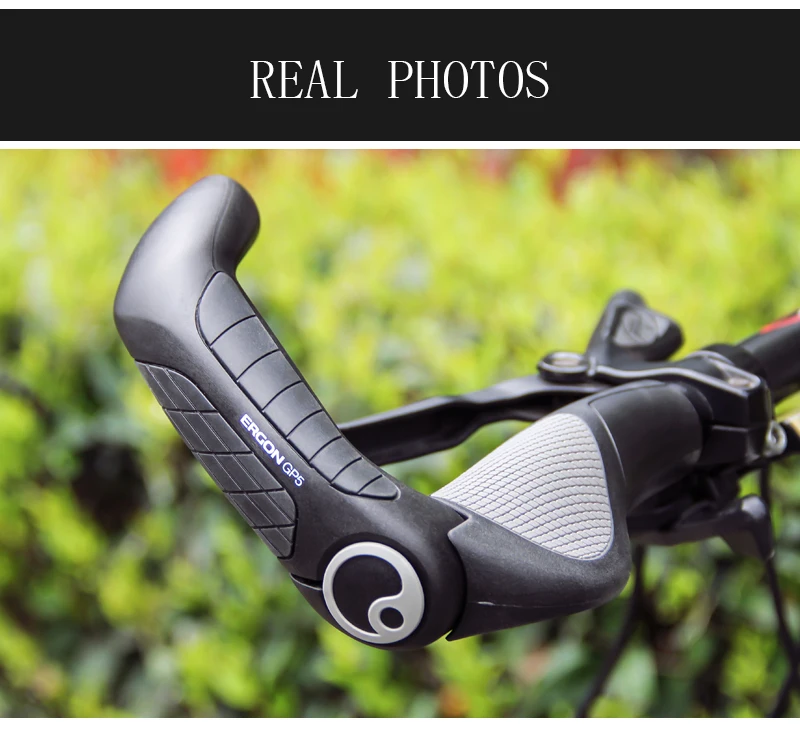 ERGON Ergonomics Bike Handlebar Grips GP1 GP3 GP5 Mountain Bike Extended Bar End Grip Lockable Bicycle Handle Mount Rubber Grips