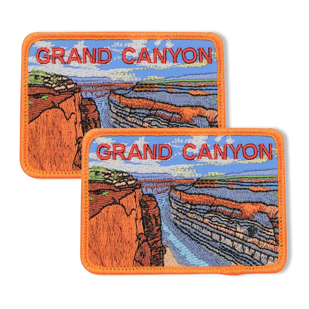 Grand Canyon Embroidery Patch Iron on Patches Arizona National Park Badge United States Nature Lovers for Jackets Bags