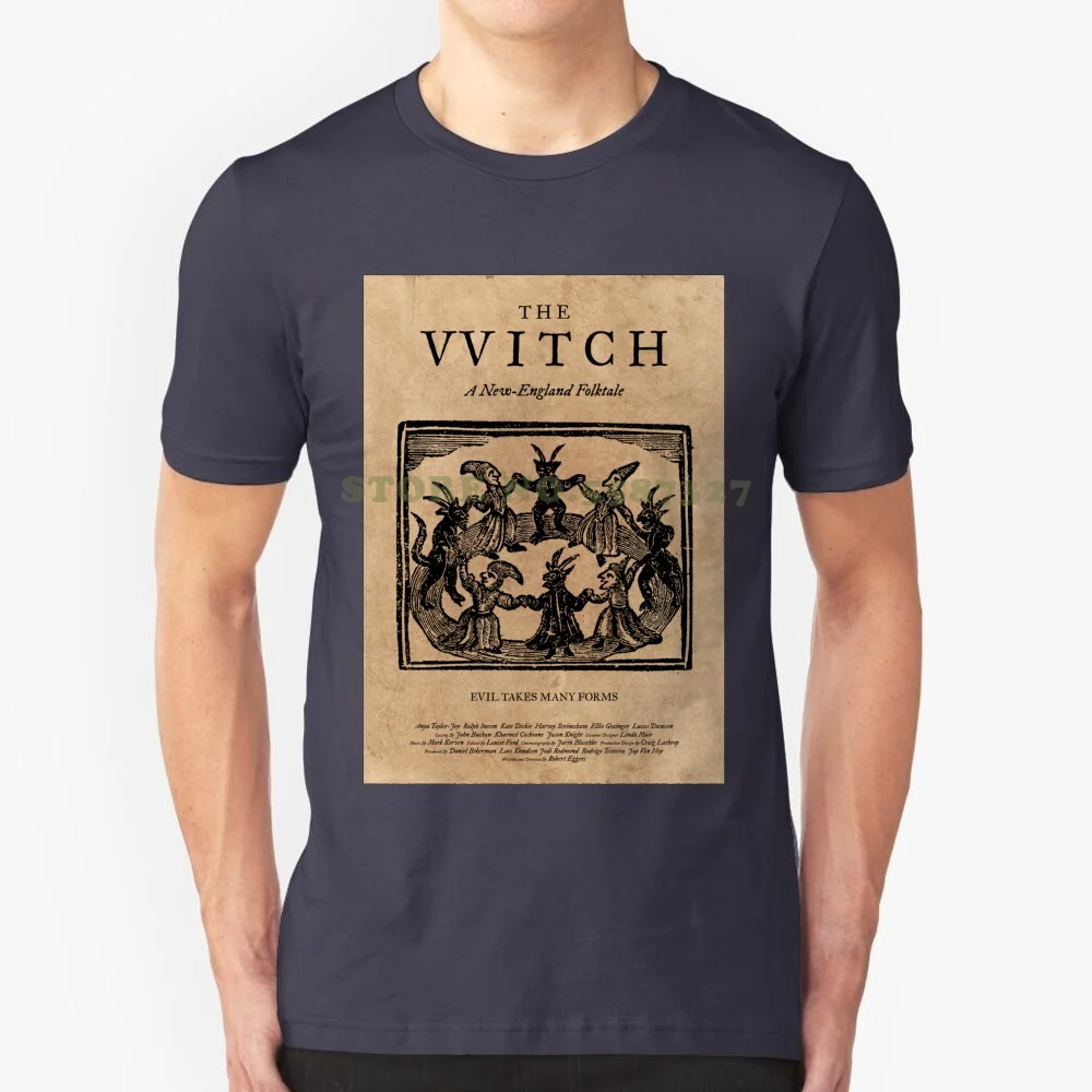 The Witch Film Movie Poster Design A24 Black Phillip Thomasin Vvitch 100% Pure Cotton T-Shirt The Witch The Vvitch Horror