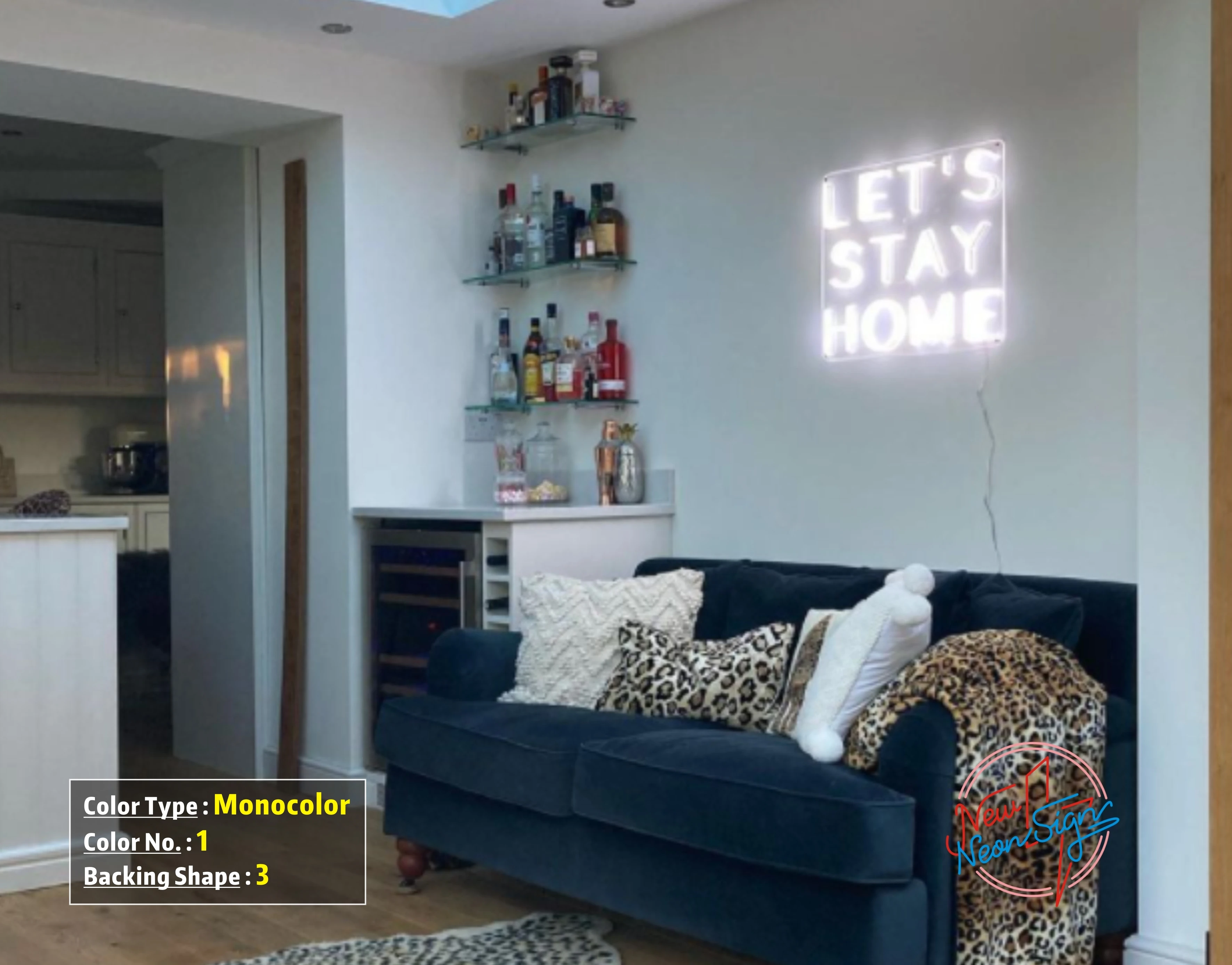 Lets Stay Home Neon Sign Handmade Custom LED Neon Sign,Wedding Light Sign,Neon LED Sign,Neon Lights,Neon sign Bedroom,White Neon