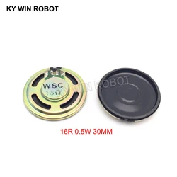 2pcs/lot New Ultra-thin speaker 16 ohms 0.5 watt 0.5W 16R speaker Diameter 30MM 3CM thickness 5MM