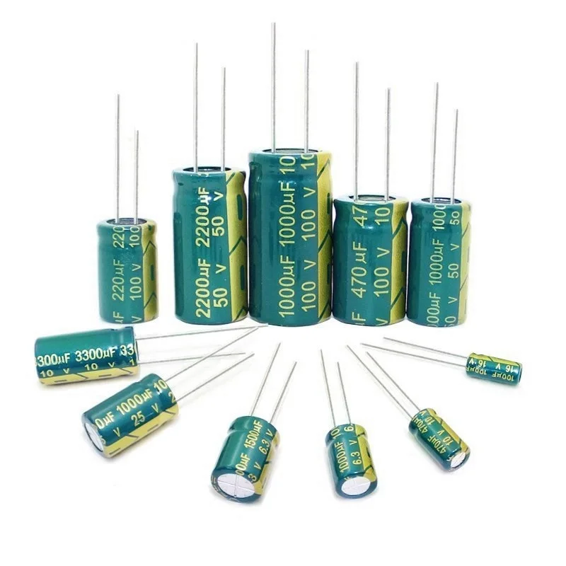 高周波,高頻度,10v,16v,25v,35v,50v,6.3v,400v,450v,22uf,47uf,100uf,220uf,330uf、470uf、680uf、1000uf、1500uf、2200uf、3300uf