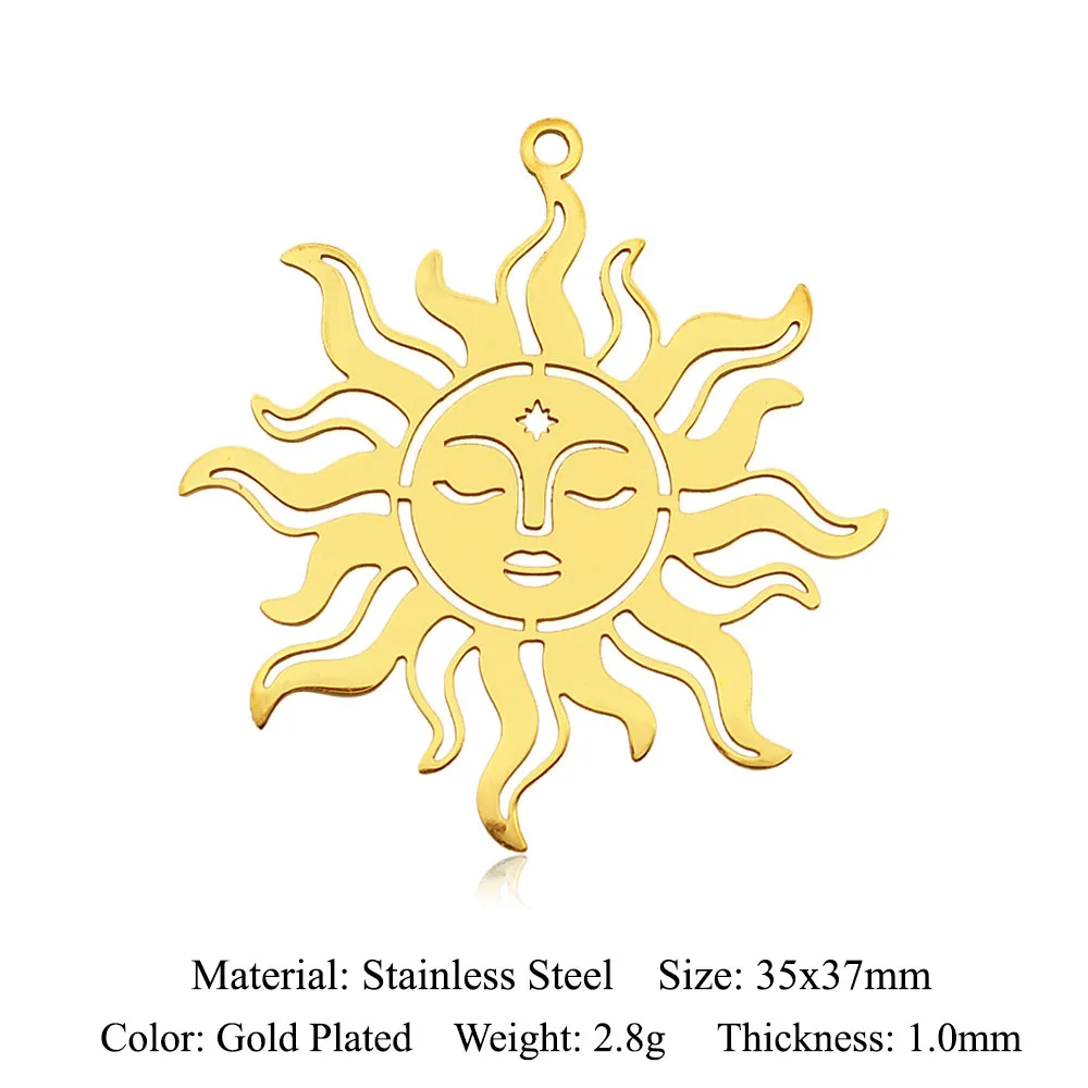 5pcs/lot Vnistar Stainless Steel Om Yoga Buddha DIY Earring Pendant Wholesale Sun Jewelry Charm Crystal Humming Bird Jewelry