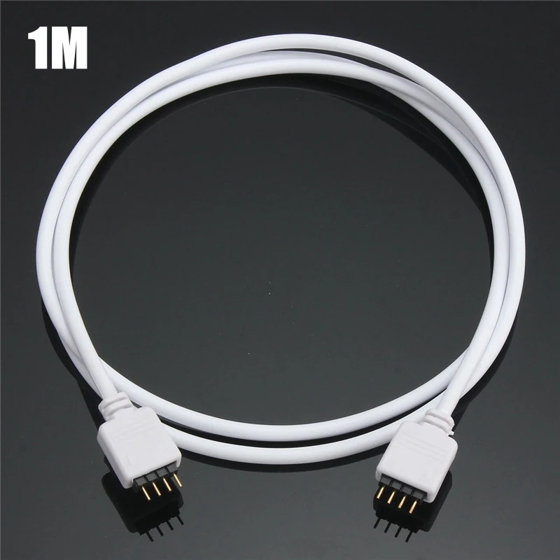 30/50/100/200/300/500 سنتيمتر 4Pin RGB LED موصل تمديد سلك كابل الحبل 4pin موصلات ل SMD 5050 3528 RGB LED قطاع ضوء