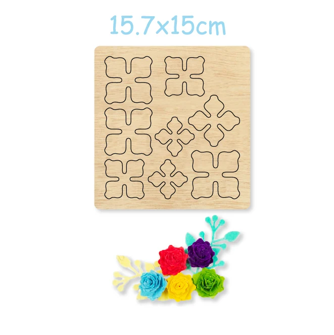 

3D Flower Easy to Make Flower Wooden Mold Cutting Wood Dies For DIY Earrings/Headwear/Brooch/Clothing Accessories 2020 New