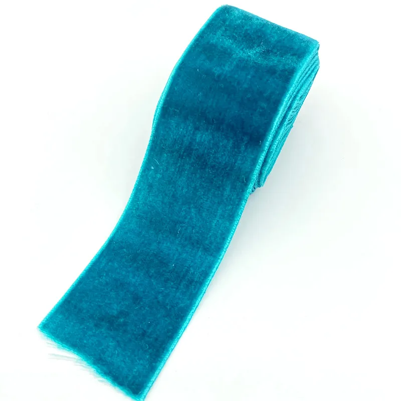 Fita de veludo para embrulhar cabelo e bowknot, decoração de casamento, presente artesanal, DIY, 2 jardas, lote, 40mm
