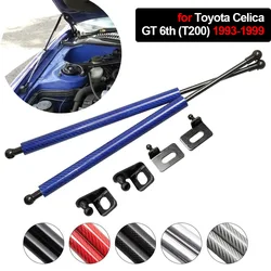 Para toyota celica gt 6th (t200) 1993-1999 capô dianteiro automóvel modificar fibra de carbono suportes de gás elevador suporte amortecedor de choque