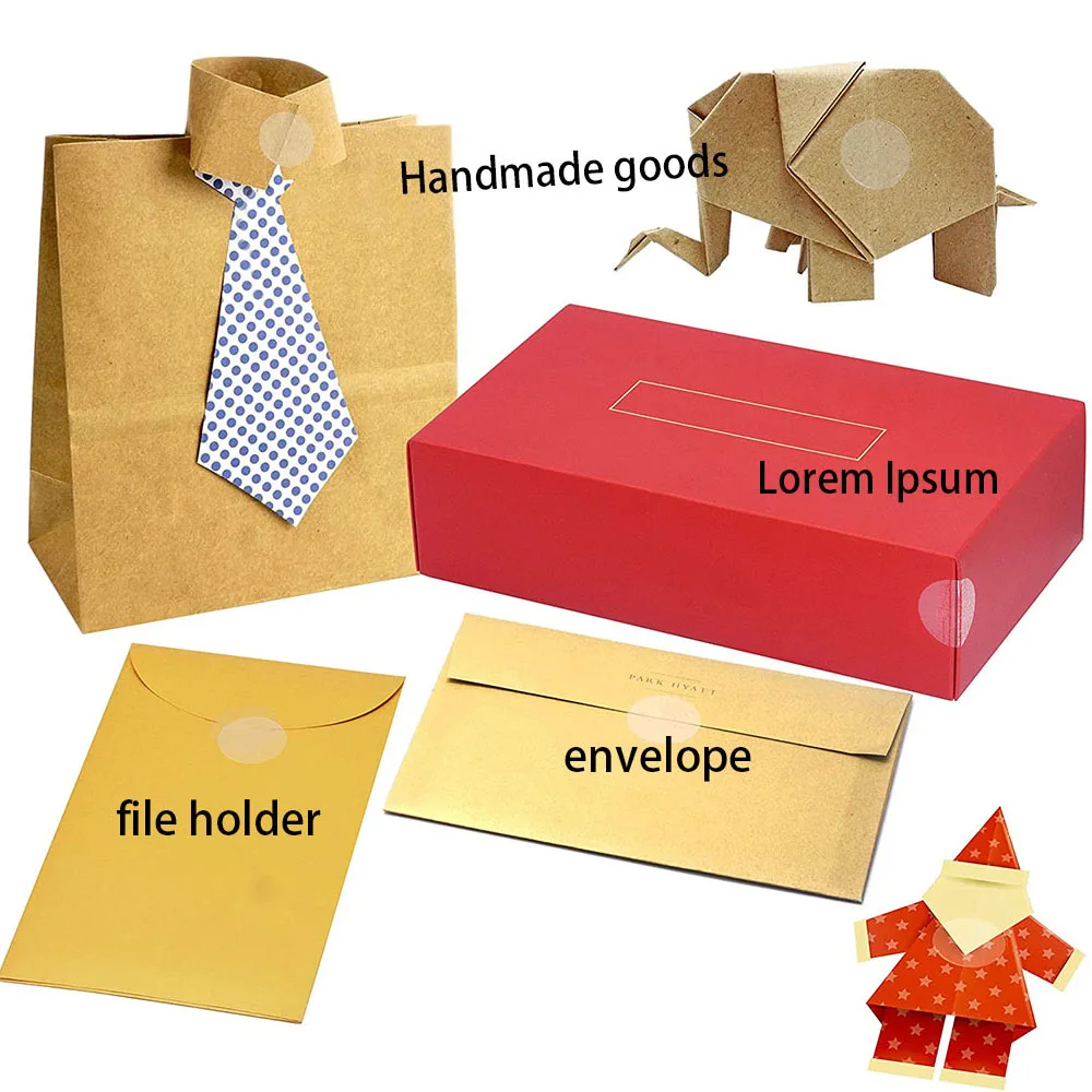 500 قطعة تسميات شفافة مستديرة الأعمال حزمة ختم تسميات ملصقات بولي كلوريد الفينيل لاصق ملصقات مقاومة للماء لفة لوازم مكتبية