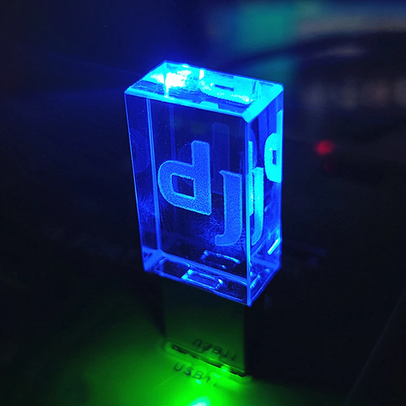 العلامة التجارية الجديدة USB 3.0 عالية السرعة الكتابة القراءة اللون تغيير LED ضوء Dj قسط LED بندريف 16GB 32GB 64GB 128GB