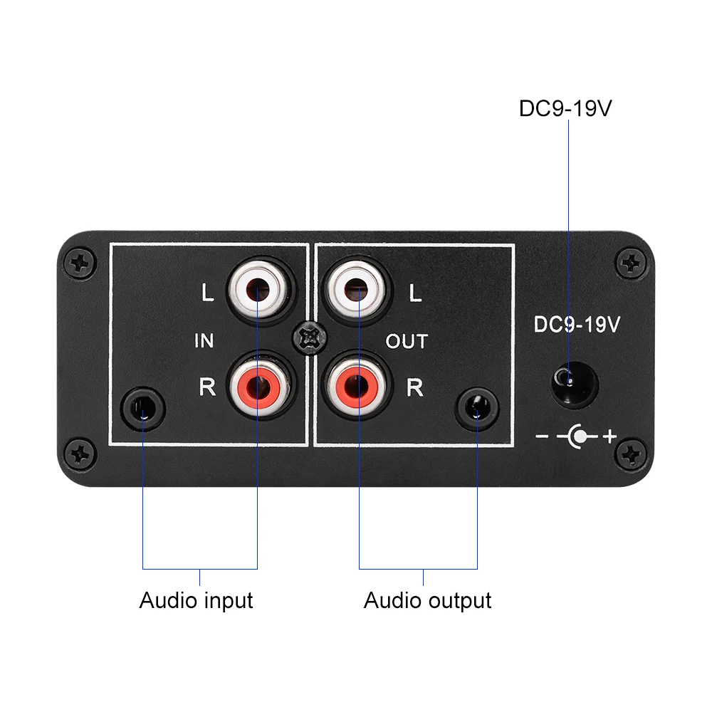 AIYIMA-preamplificador de señal de Audio estéreo NE5532, placa de preamplificador de auriculares, ganancia de 20db RCA, 3,5 MM, Control de volumen,