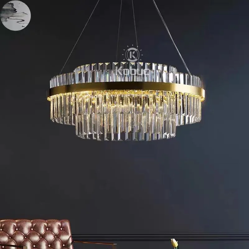 kobuc arte deco de vidro led pendurado lampadas iluminacao lustre ouro redonda oval designer luzes pingente para foyer sala jantar 01