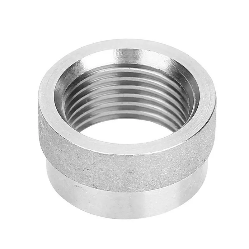 M18x1.5 Stainless Steel 304 Female Threaded Stepped Weld Bung  Mounting Fitting O2 Oxygen Sensor Bung