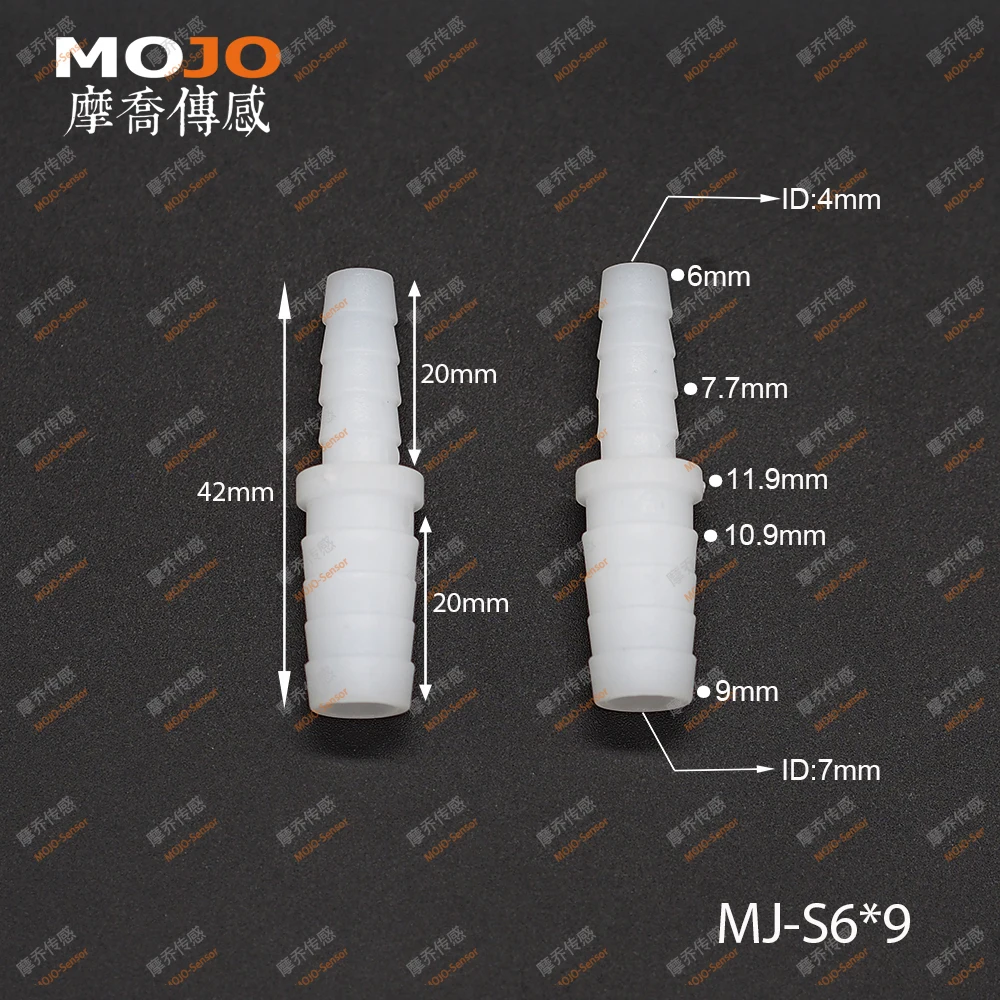 2025 (10pcs/Lots) MJ-S6X9 straight-through joint 6mm to 9mm connector pipe fitting