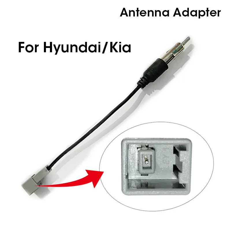 

Car Radio Wire Cable For Hyundai Santafe Kia Cerato2 Cerato3 Sportage Connector Antenna Adapter