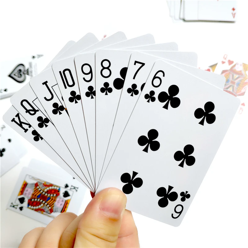 Jeu de cartes de poker en plastique Texas, 1 jeu de 54 pièces, étanche et poli mat, 58x88mm