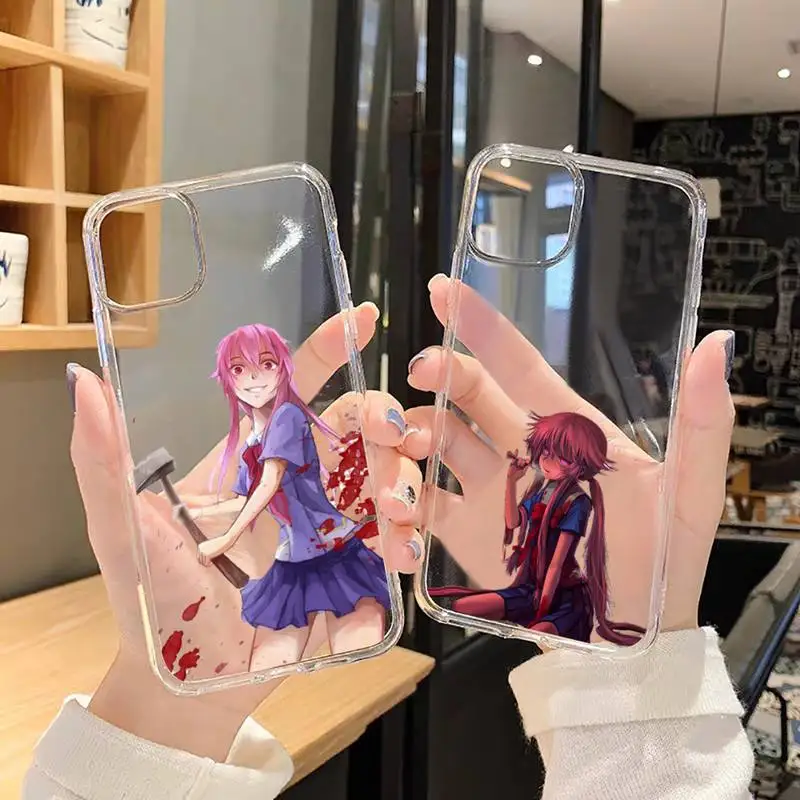 Future Diary Mirai Nikki Phone Case Transparent soft For iphone 12 11 13 7 8 6 s plus x xs xr pro max mini