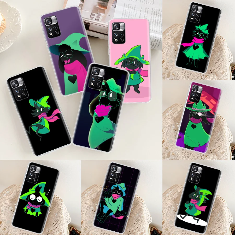 Deltarune Ralsei by Lileaves cartoon Phone Case For Xiaomi Redmi Note 13 Pro + 5G 10 10A 10C 12 12C 9 9A 9C 9T 8 8A 7 7A 6 Pro