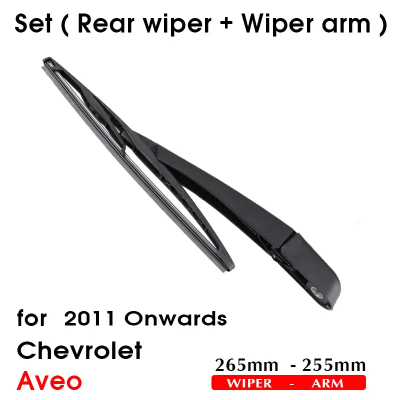 Car Wiper Blade Rear Back Window Windscreen Windshield Wipers Auto Accessories For Chevrolet Aveo Hatchback 265mm 2011 Onwards