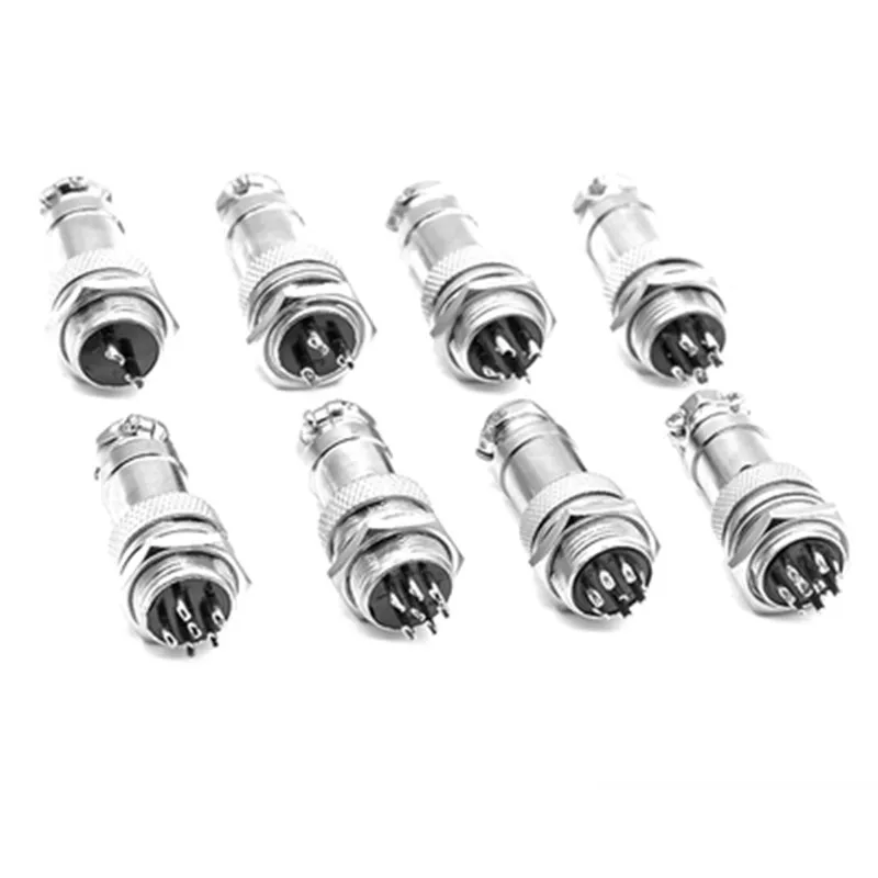 1set GX16-2/3/4/5/6/7/8/9/10 Pin Male & Female Diameter 16mm Wire Panel Connector GX16 Circular Connector Aviation Socket Plug