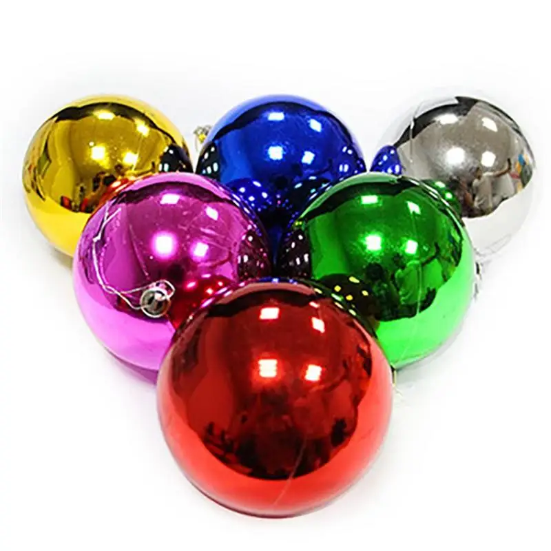 12Pcs/Set Christmas Ball Ornament Shiny Xmas Tree Decoration Accessories Hanging DIY Party Decor For Home Store