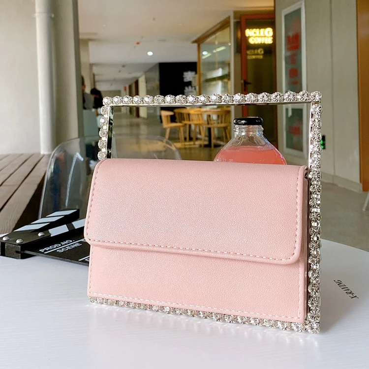 Luxury Rectangle Diamond Leather Women Party Clutch Bag Purses and Handbags Evening Bag Female Tote Bag Designer Bags 2020 Bolsa