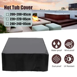 Universal Hot Tub Dust Cover Cap Waterproof Jacuzzi UV Proof All-Weather Spa  Protector Hotspring Snow Rain