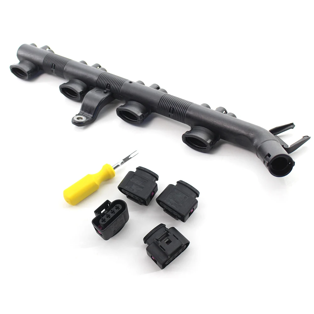 

Set 4* Ignition Coil Connector Repair Kit w/ Tool & Harness Wiring for Audi 8K0973724