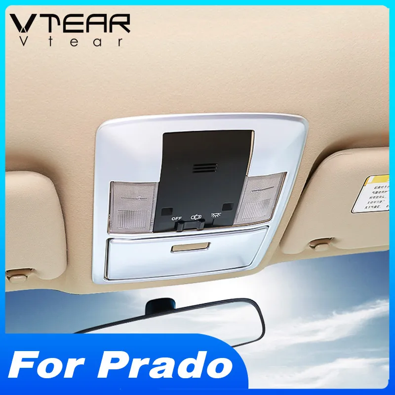 Vtear For Toyota LAND CRUISER Prado 150 reading lights frame Trim Car interior styling decoration cover accessories parts 2020