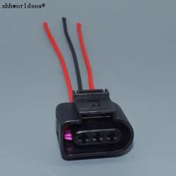 shhworldsea 1PCS 3 Pin way 3.5 mm Automotive Sensor Pigtail Connector Plug 1J0973723 for VW AUDI Skoda VAG VolksWagen Jetta Golf