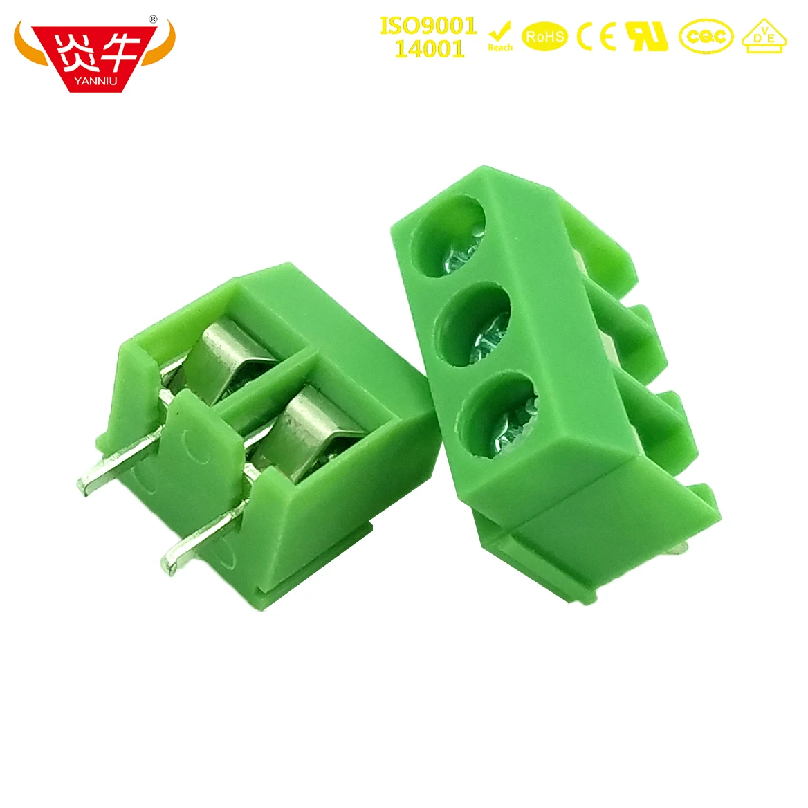 

10Pcs KF126 5.0 2P 3P PCB SCREW TERMINAL BLOCKS DG126 5.0mm 2PIN 3PIN PLASTIC HEIGHT 10.9mm DEGSON KEFA YANNIU