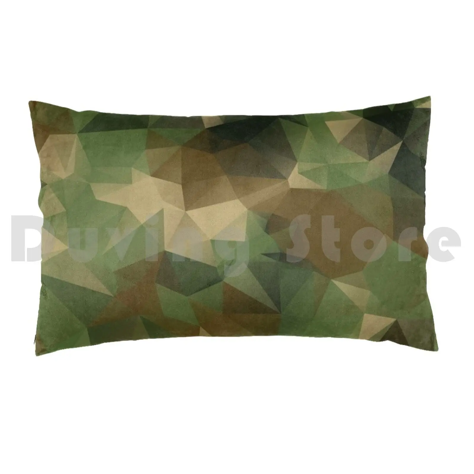 Polygon Camouflage Pillow case 1605 Polygon Camouflage Camo Low Poly Abstract Camo Pattern