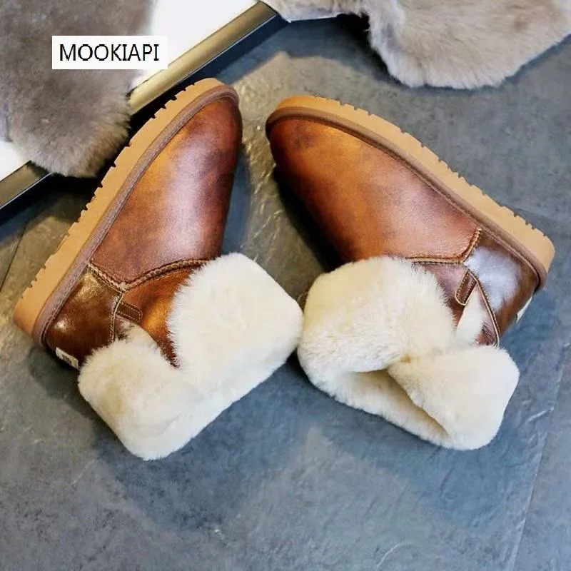 The latest snow boots of Australian brand in 2020, real sheepskin, 100% natural wool, classic and fashionable women\'s shoes